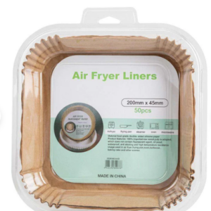 Airfryer bakpapier bakjes 50 stuks 200 x 45 mm voor XL en XXL airfryers