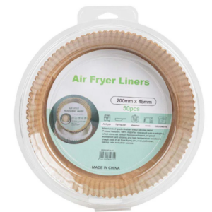 Airfryer bakpapier rond 50 stuks 200 x 45 mm voor schoon koken in de airfryer