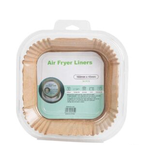 Airfryer bakpapier inlegvellen 160x45mm in verpakking voor schoon koken